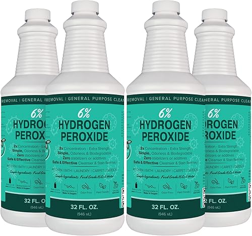 Miniatura 3 de Solución de peróxido de hidrógeno al 6%, 2 galones (solo H2O2 de grado alimenticio y agua!)  Solución de limpieza natural ecológica para cocina,