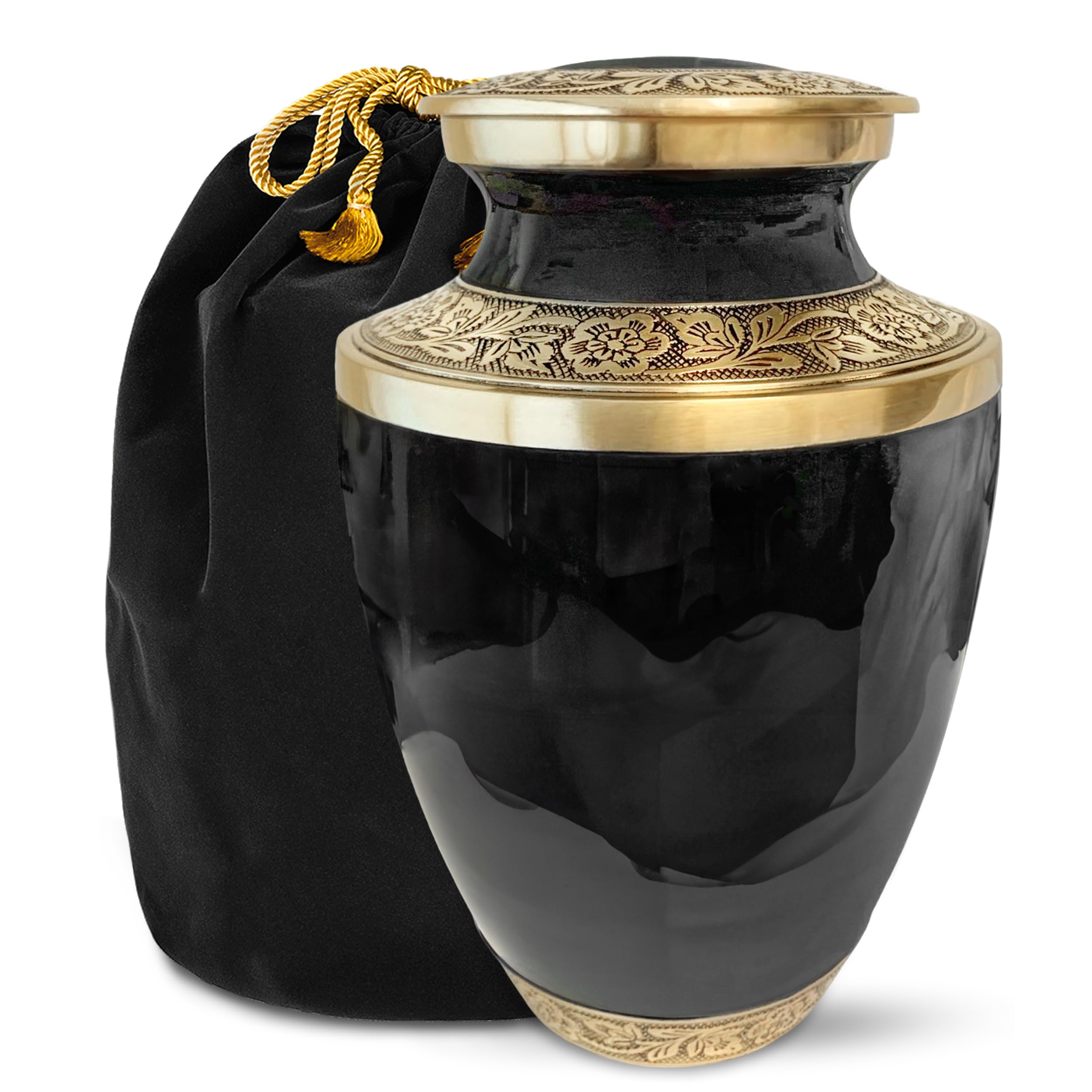 INTAJ Urna Funeraria Per Ceneri Umana - Modello Orchidea, Decorativa, Realizzata A Mano, Capacità Fino A 90 Kg, Urna Per Adulti O Animali, Ricordo Commemorativo - 3