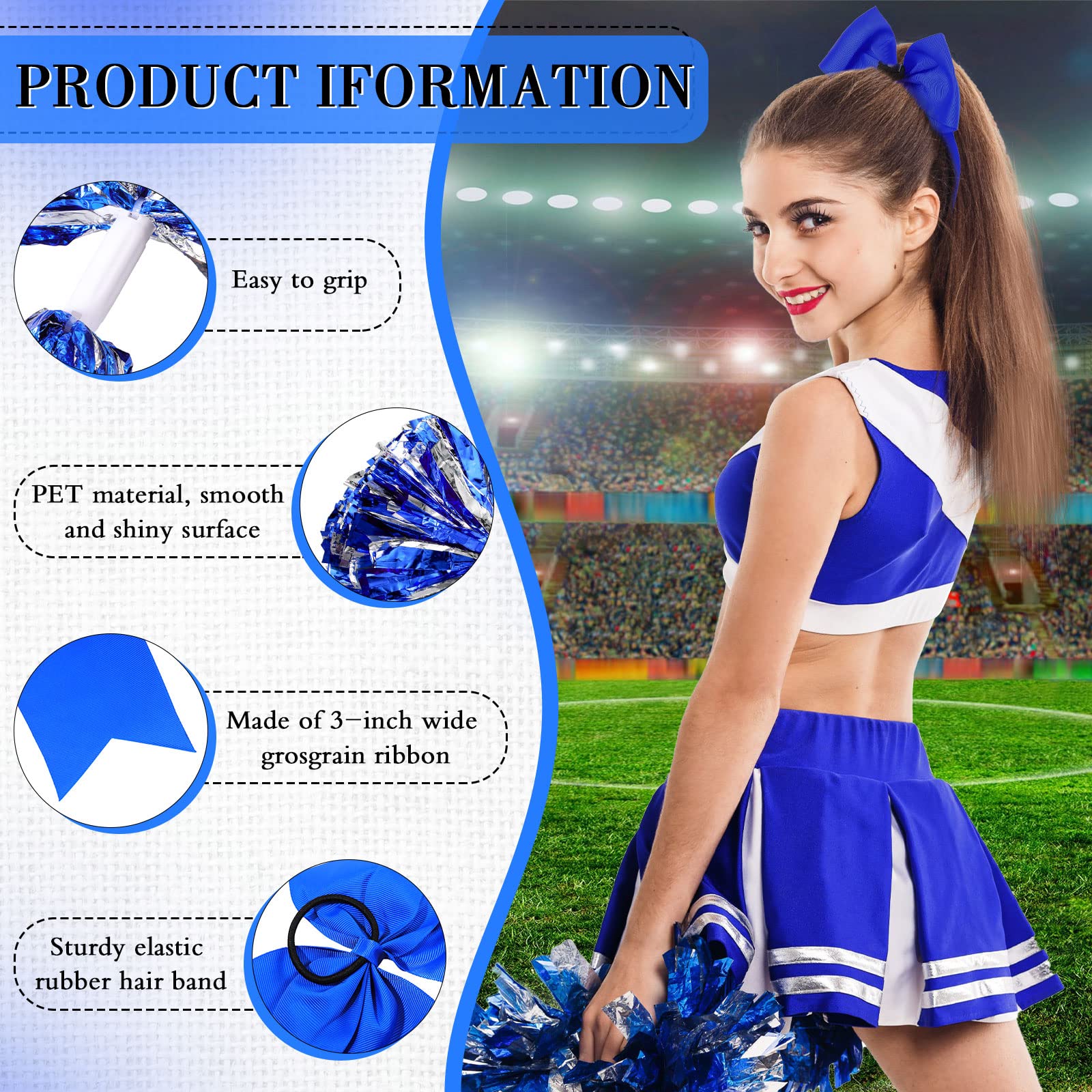 Amazon.co.jp: Hanaive 6個 13インチ チアリーディングポンポン