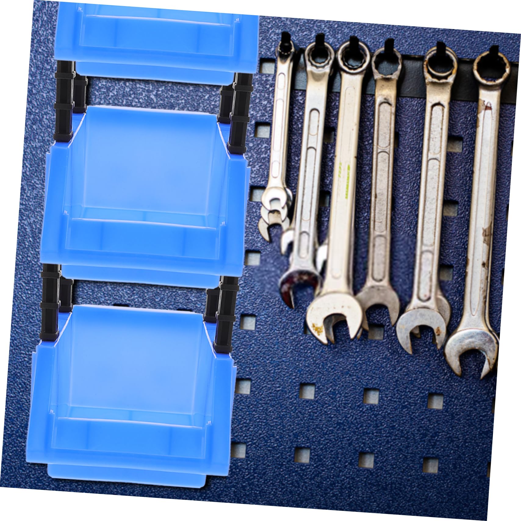 Amazon.co.jp: JEWEDECO 部品収納ボックス プラスチック製 斜め開口式