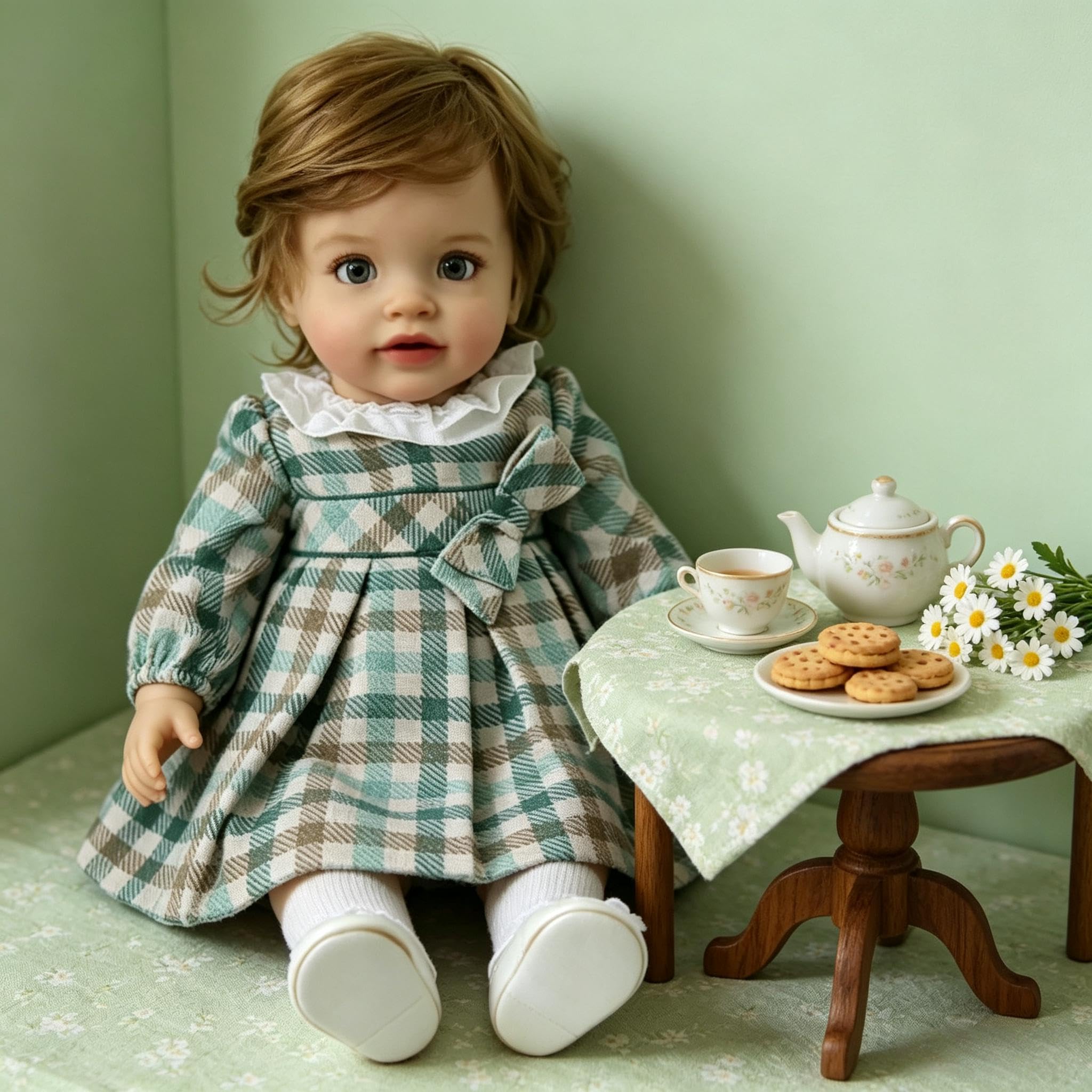Lebensechte Reborn-Kleinkind-Puppen, Mädchen, Pippa, 66 cm, große Größe, Reborn-Babypuppe, realistische Kleinkind-Puppe, weicher Vinyl-Stoffkörper, echt aussehende Babypuppe, Spielzeug für