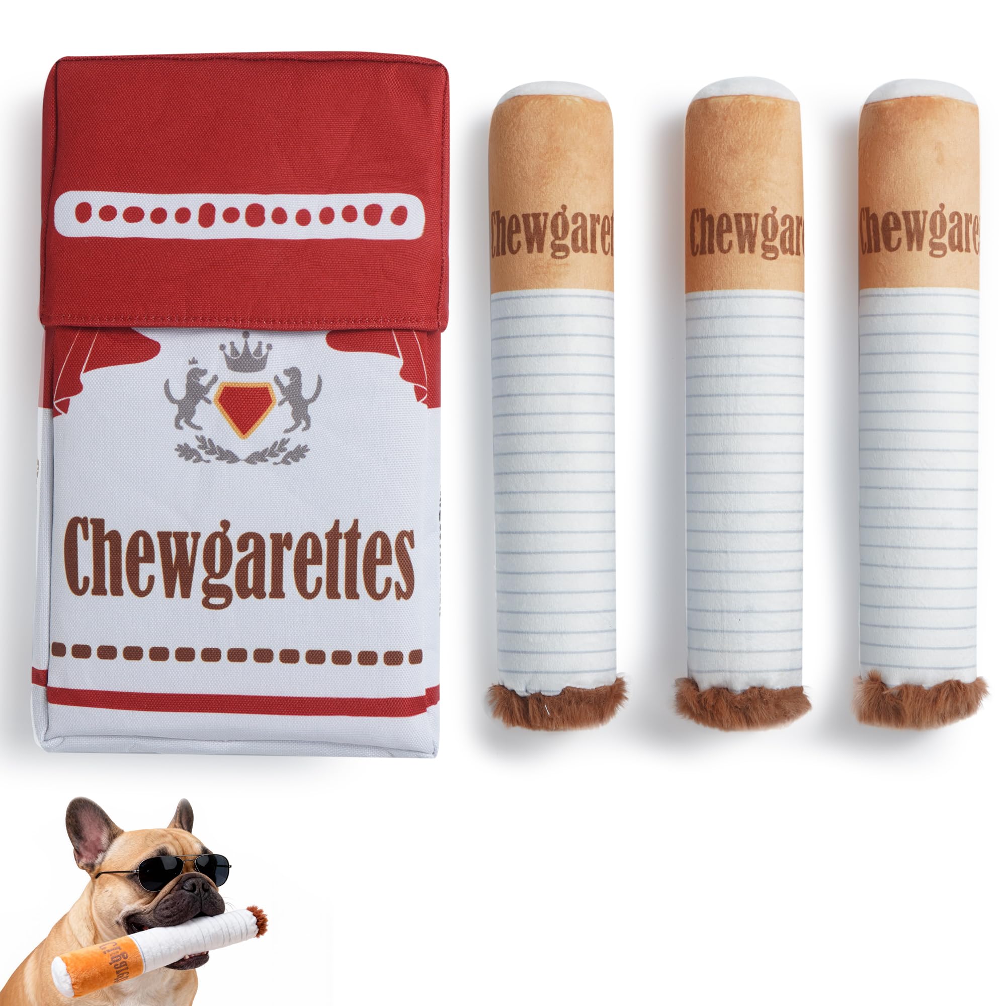 Nocciola Divertidos juguetes para perros grandes Meidum, juguetes de entretenimiento chirriantes para aburrimiento, alivio de la ansiedad, estimulante mentalmente, juguetes de peluche para mantenerse