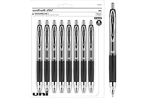 Uniball Signo 207 Gel Pen 8 Pack: Premium Writing Experience