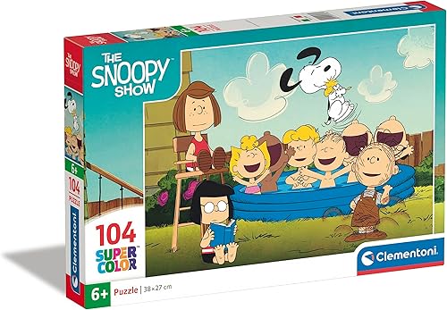 Clementoni - 27266 - Snoopy Puzzle - 104 Pieces - Educational, Thinking and Patience Game - Quality Image - 38 x 27 cm - Ages 6+