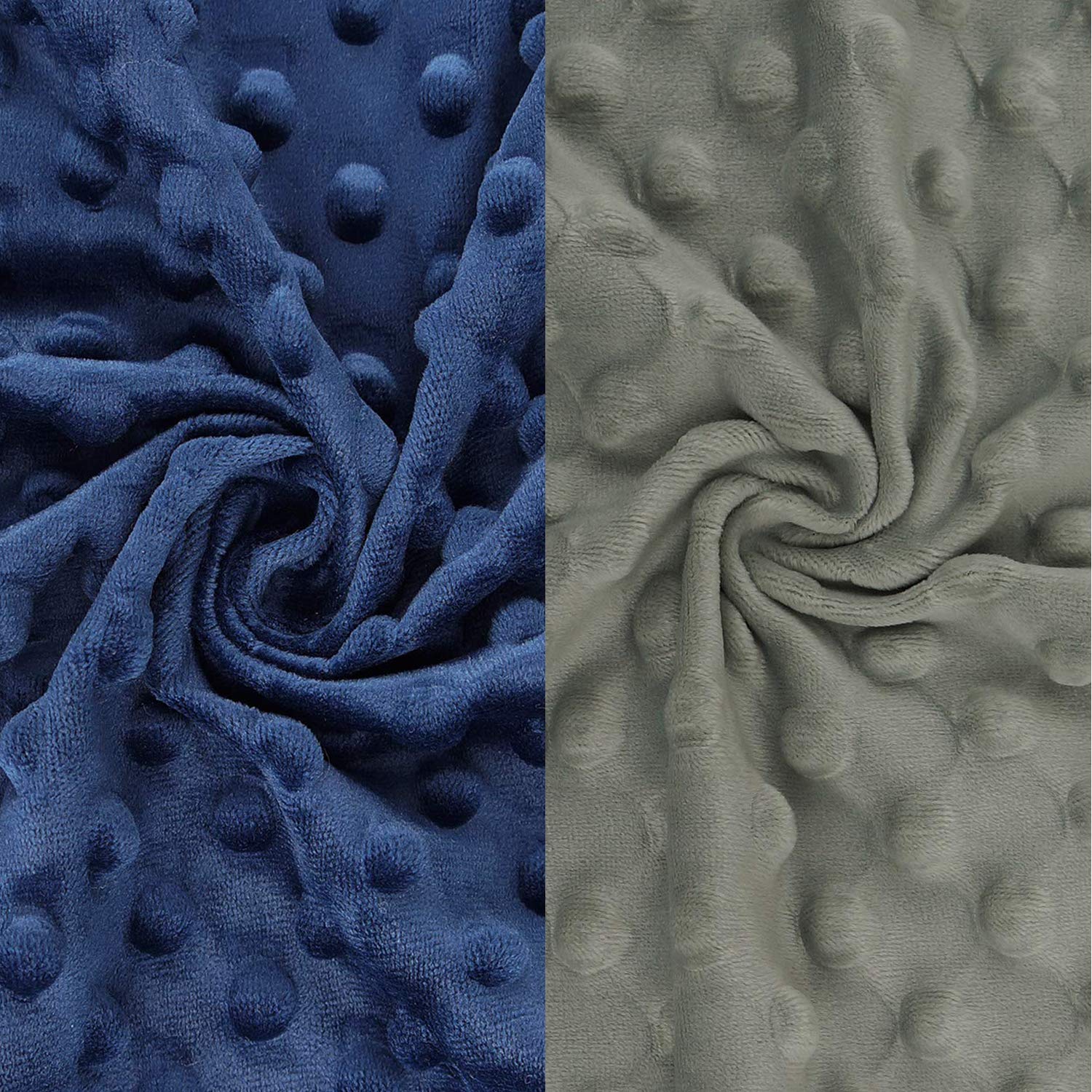 BlueSnail Ultra Soft Minky Dot Changing Pad Cover 2 Pack (Gray+Navy, 2 Pack) : Baby