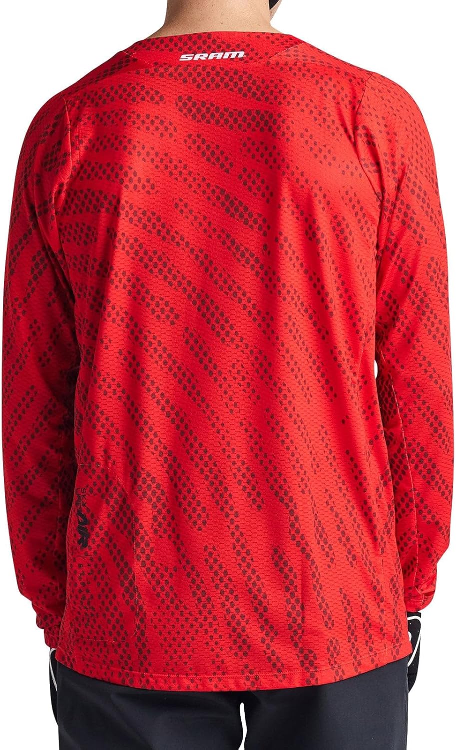 Troy Lee Designs Long Sleeve Skyline Air Adult Mountain Bike Jersey, Sram Roots Fiery Red, Medium