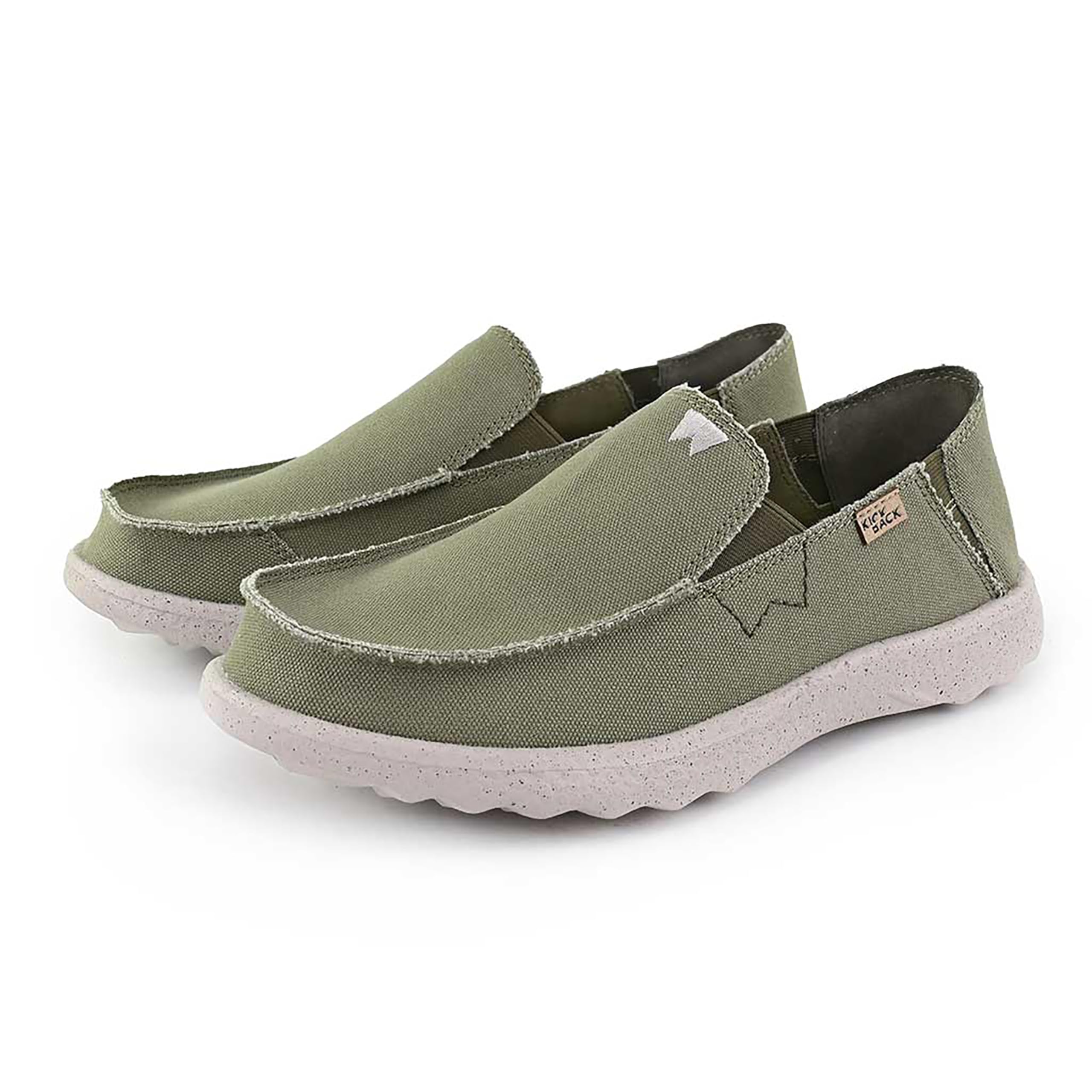 Kickback Couch 2.0 Herren Slip‑On Loafer aus Canvas – Leichte lässige Sommer‑, Reise‑ und Strandschuhe mit Rutschfester Sohle und bequemem Sitz für ganztägigen Komfort