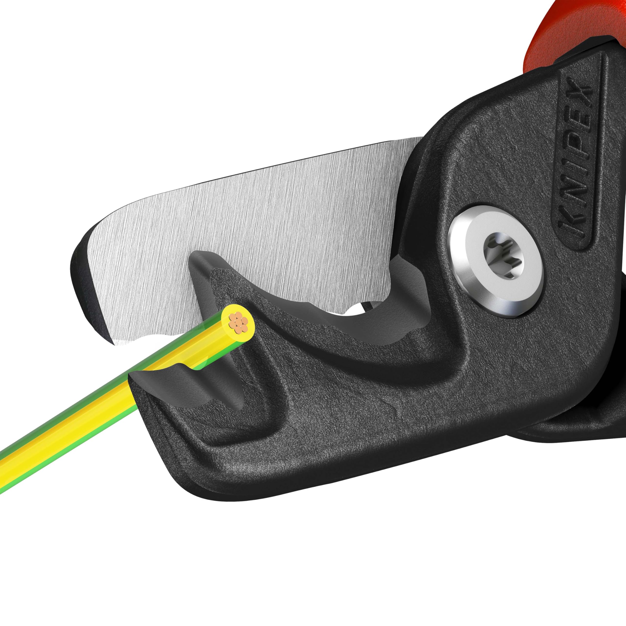 Knipex StepCut XL Coupe-câbles avec coupe par étapes avec poignées comfortables 225 mm, 95 12 225