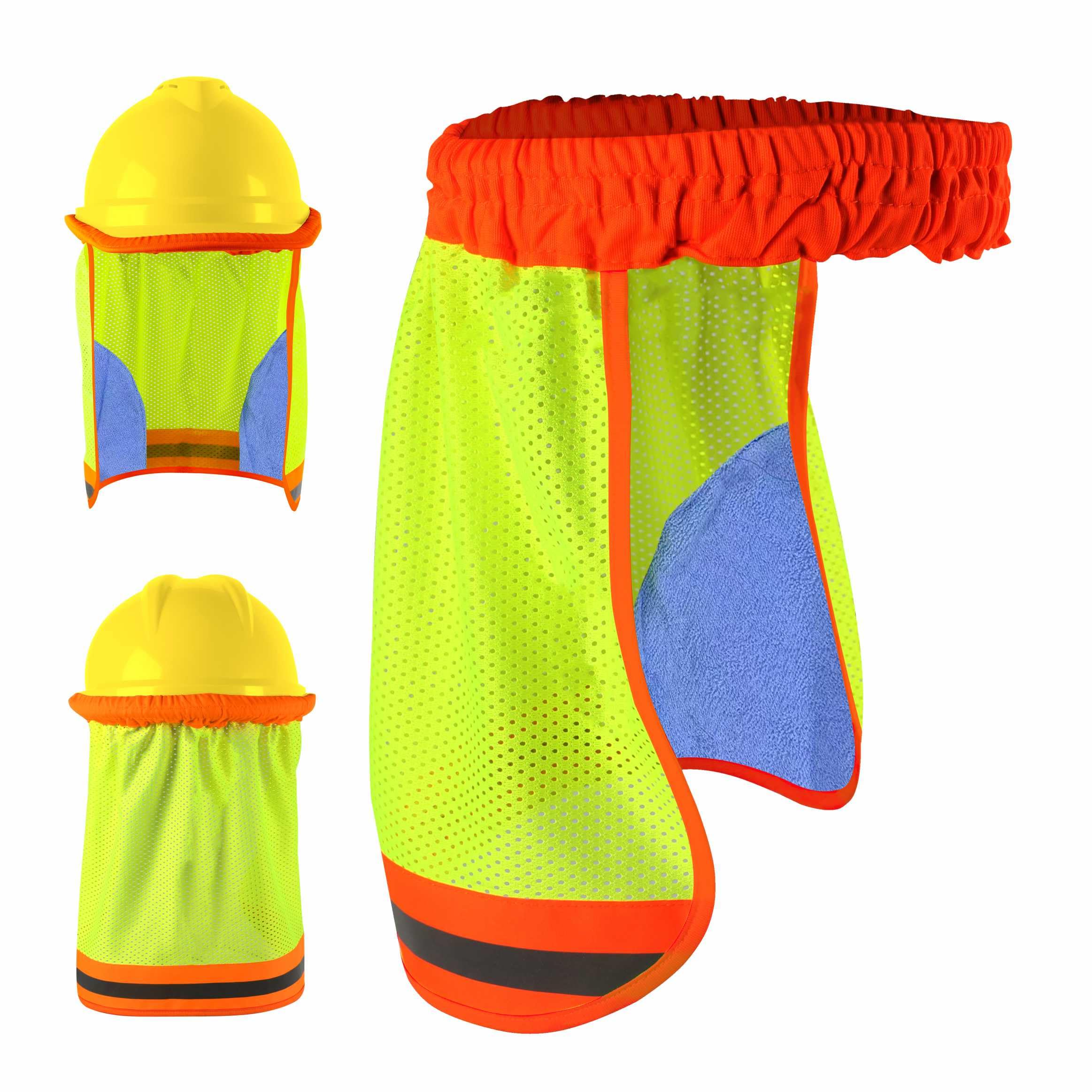 High Visibility Neck Sun Shield with Reflective Stripe
