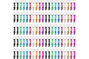 Colorful 100-Piece Bottle Opener Keychain Assortment