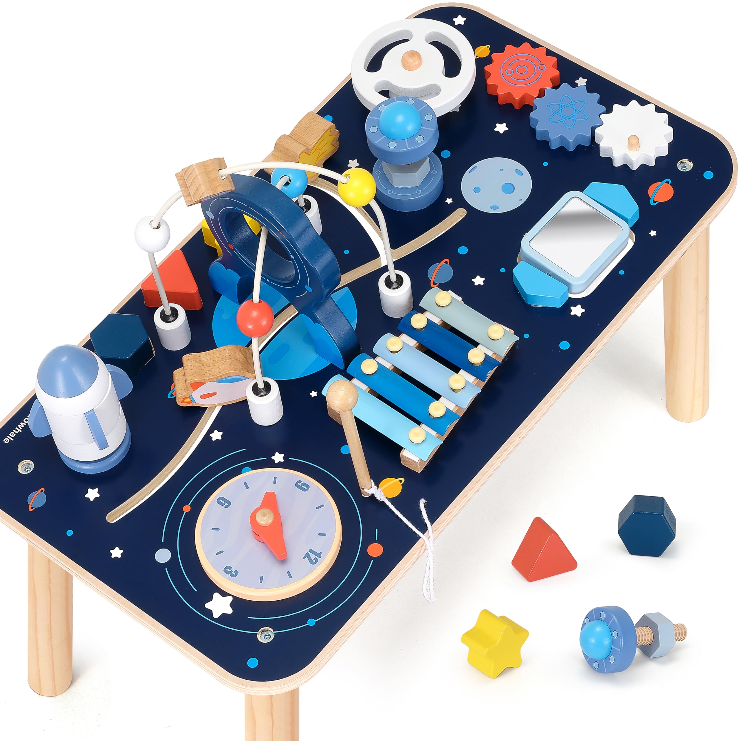 Pillowhale Montessori Activity Table for 1 Year Old