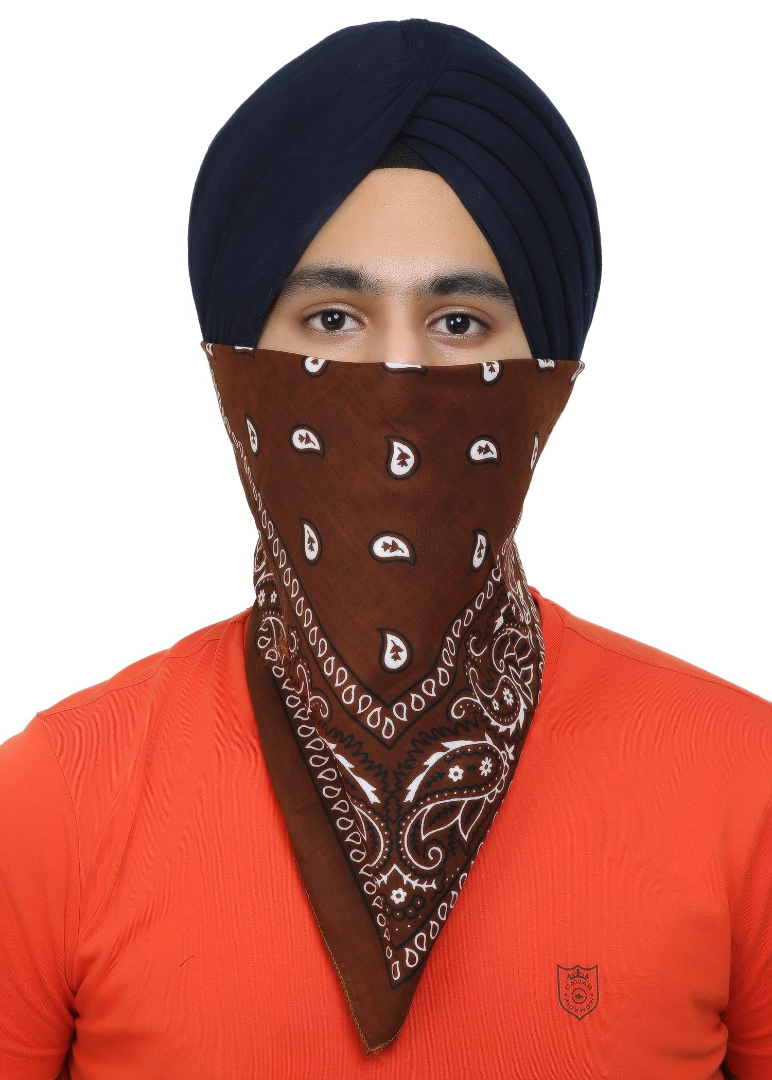 BISMAADH Paisley Printed 100% Pure Cotton Bandana (Pack of 1) - Image 4 thumbnail