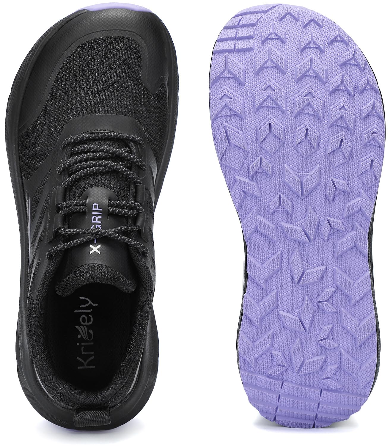 Kricely Zapatillas Trail Running Hombre de Ancho Extra Calzado de Correr en Montaña Antideslizantes Zapatillas de Trekking Ligeras Zapatos Deportivo de Exterior