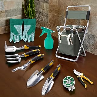 The Better Home 11 in 1 Premium Gardening Tools Kit for Home Garden | Heavy Duty Garden Tool Set with Trowel, Shovel, Cult... Price In India
