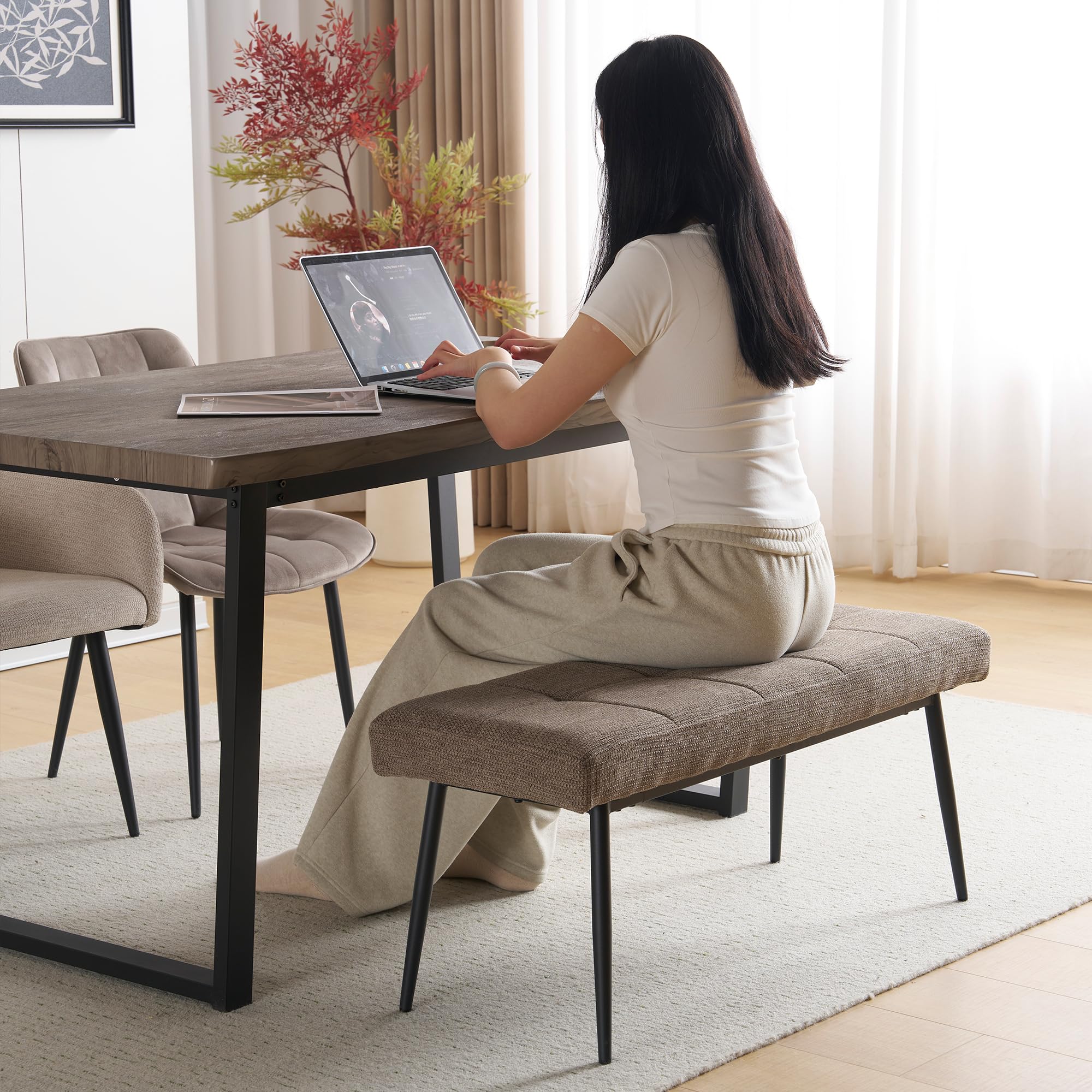 Amazon｜オーエスジェイ(OSJ) ダイニングテーブル 4人 幅140×奥行き80