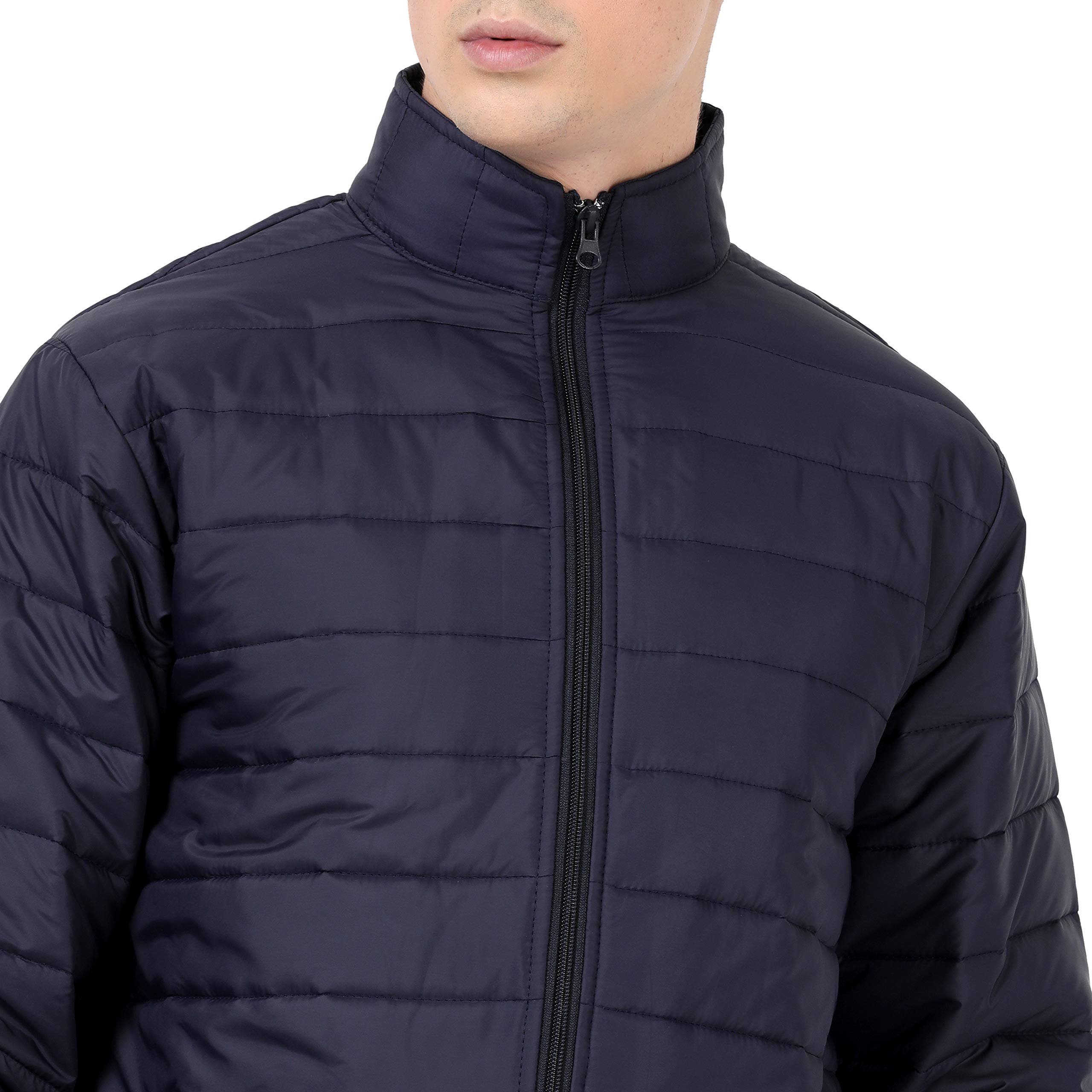 Scott International Men's Quilted Full Sleeve Jacket (SS21_TW-FSLV-BU-S, Navy Blue) 2