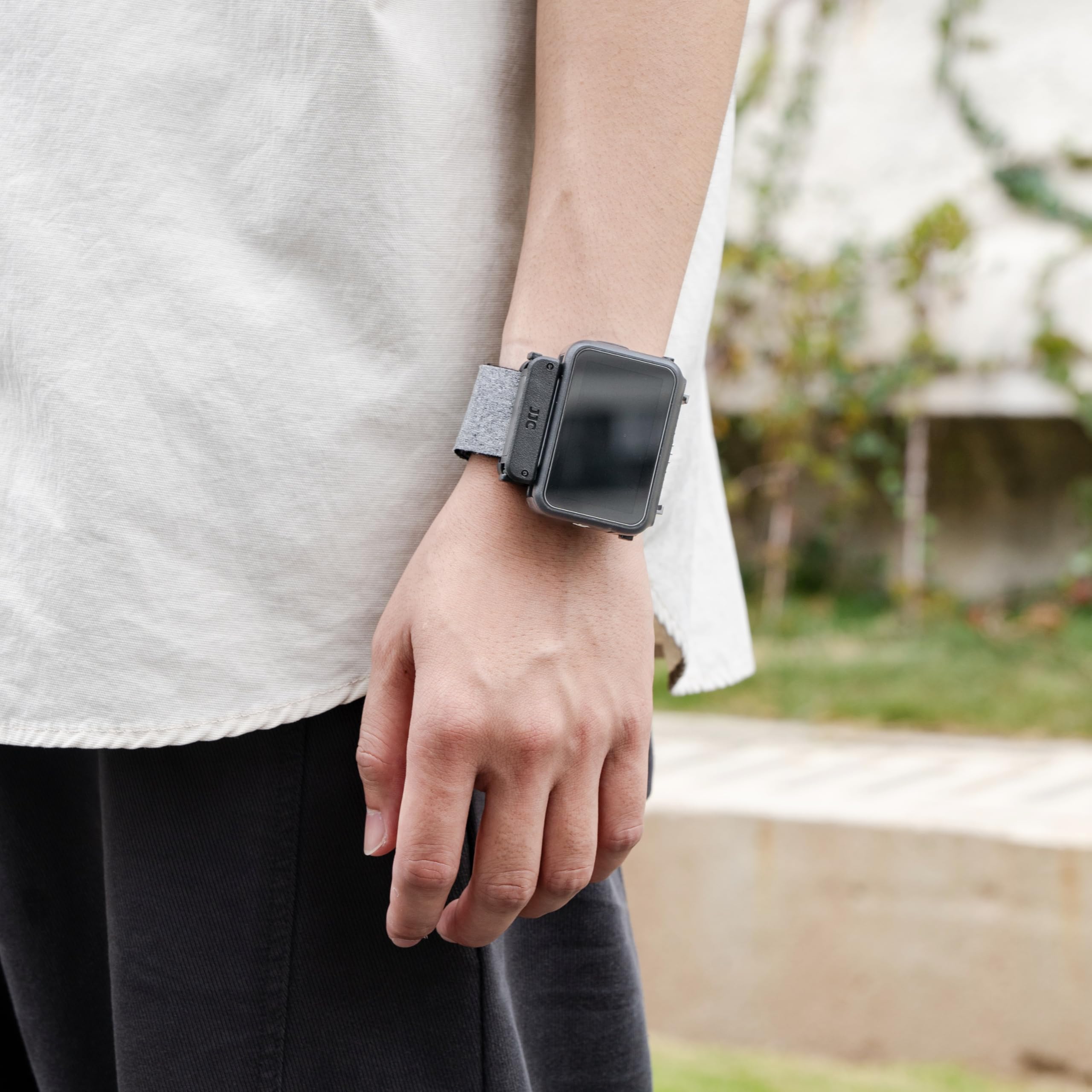 JJC Magnetische Halterung Handgelenk für DJI Osmo Nano Multifunktionales Vision Dock,Osmo Nano Armband Magnet Adapter für Display,16–25cm Verstellbare Schnellverschluss Band für Live-Bild & Vlogging