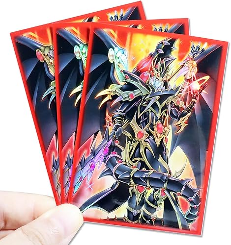 Miniatura 4 de Fundas holográficas de 50 unidades (Dragun de ojos rojos) para tarjetas coleccionables con carga superior para YuGiOhfundas de tarjetas de impresión