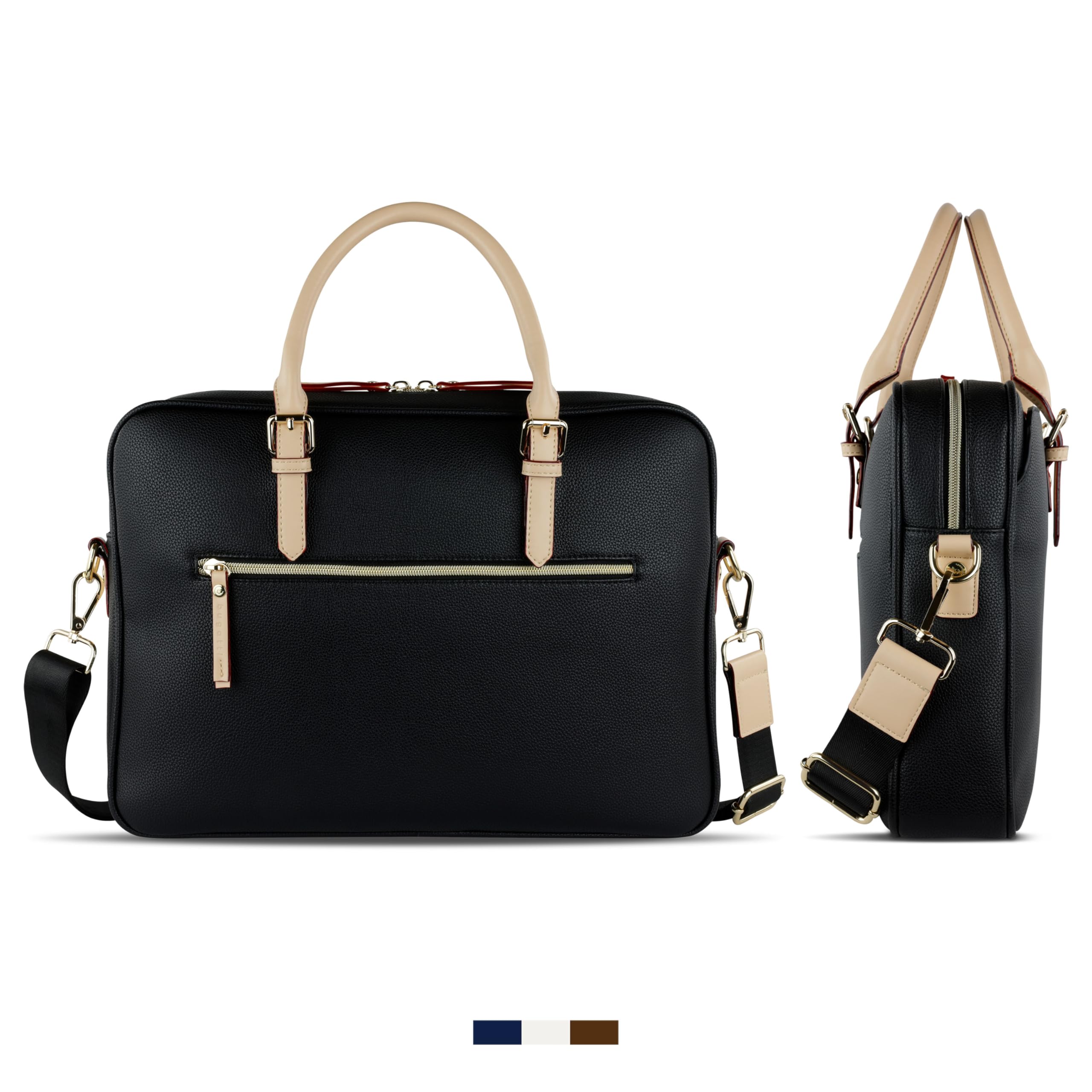 bugatti Ella Borsa business 15", cartella in similpelle con scomparto per laptop