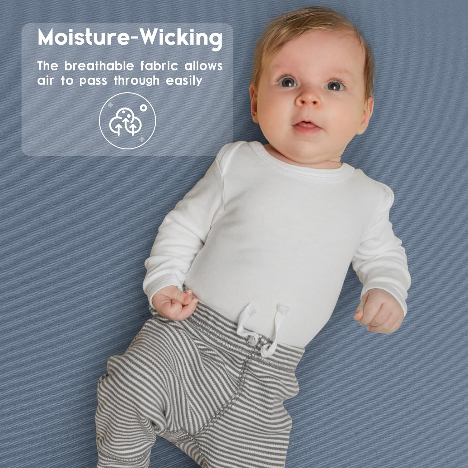 Yoofoss Baby Crib Sheets for Boys Girls, Fitted Crib Sheet 2 Pack for Standard Crib and Toddler Mattress, Super Soft Microfiber Baby Sheet 28x52x8in(Blue Rocket) - Image 5