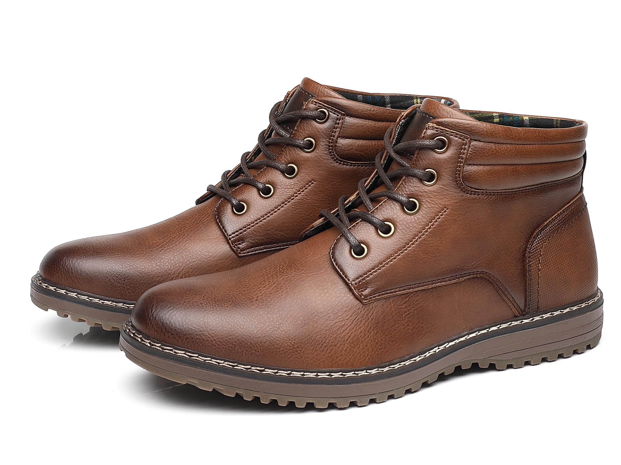 KNBR Botas de moto para hombre, botas clásicas Chukka, zapatos casuales