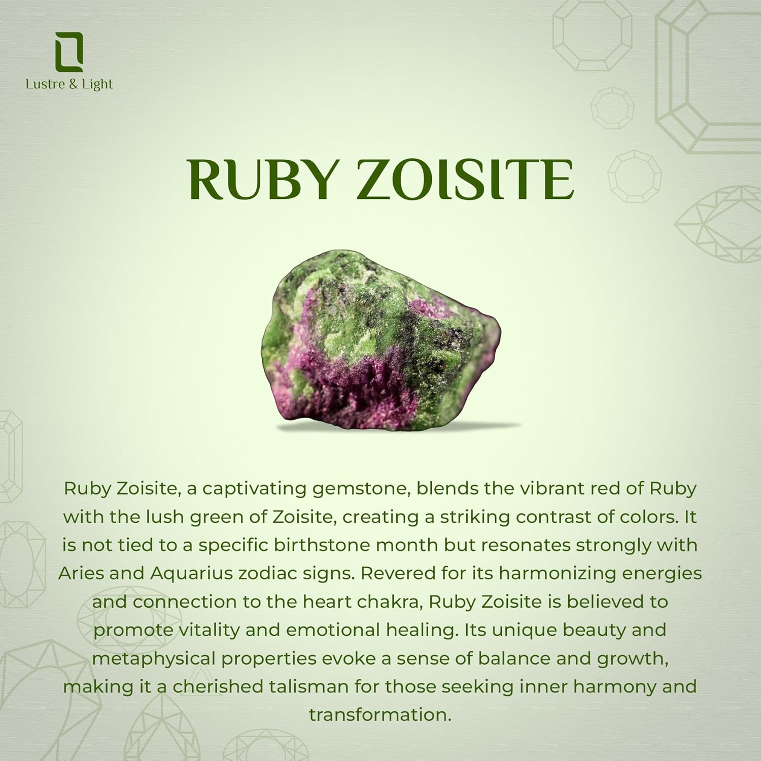 Natural Ruby Zoisite Slider Pendant Necklace for Women in Sterling Silver, July Birthstone Jewelry Gifts for Her Birthday, Anniversary, Christmas, Graduation - Image 5