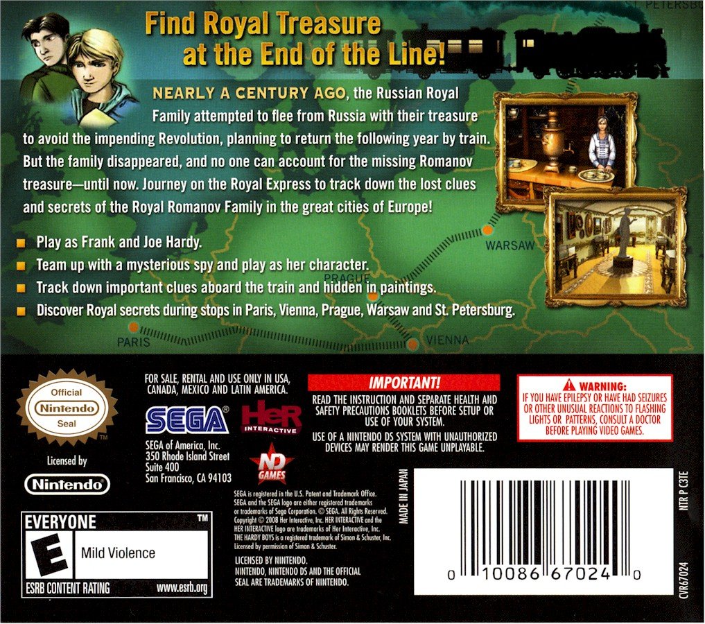 Amazon.com: The Hardy Boys Treasure on the Tracks - Nintendo DS