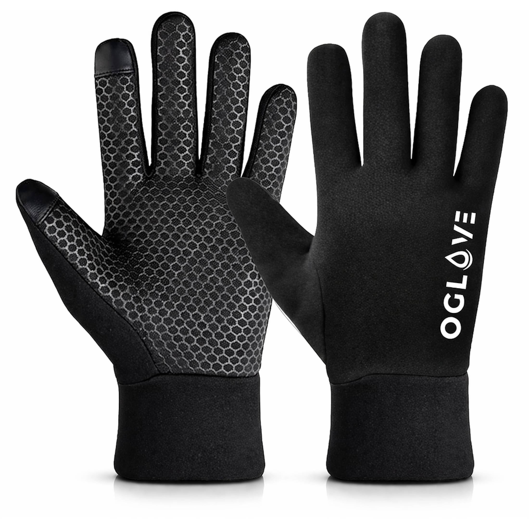OGLOVE Guantes Deportivos Térmicos Impermeables, Guantes De Campo Sensible con Pantalla Táctil para Fútbol, Rugby, Ciclismo de Montaña, Ciclismo, Pesca y Más