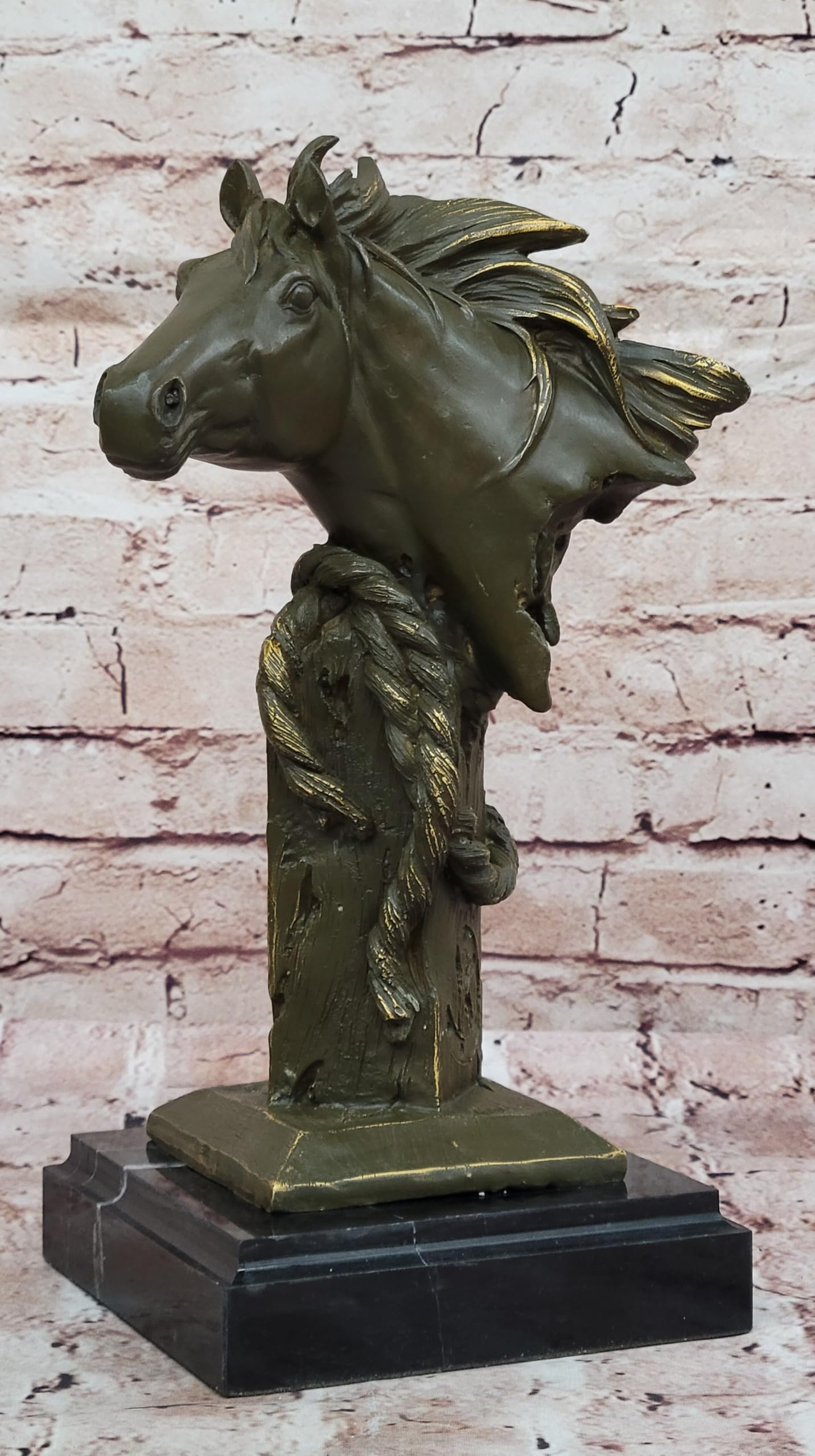 Limited Edition Bronze Horse Bust Sculpture by Milo Cowboy Trophy Decor Figurine Decor Sale Gift Artwork by Classy Bronze