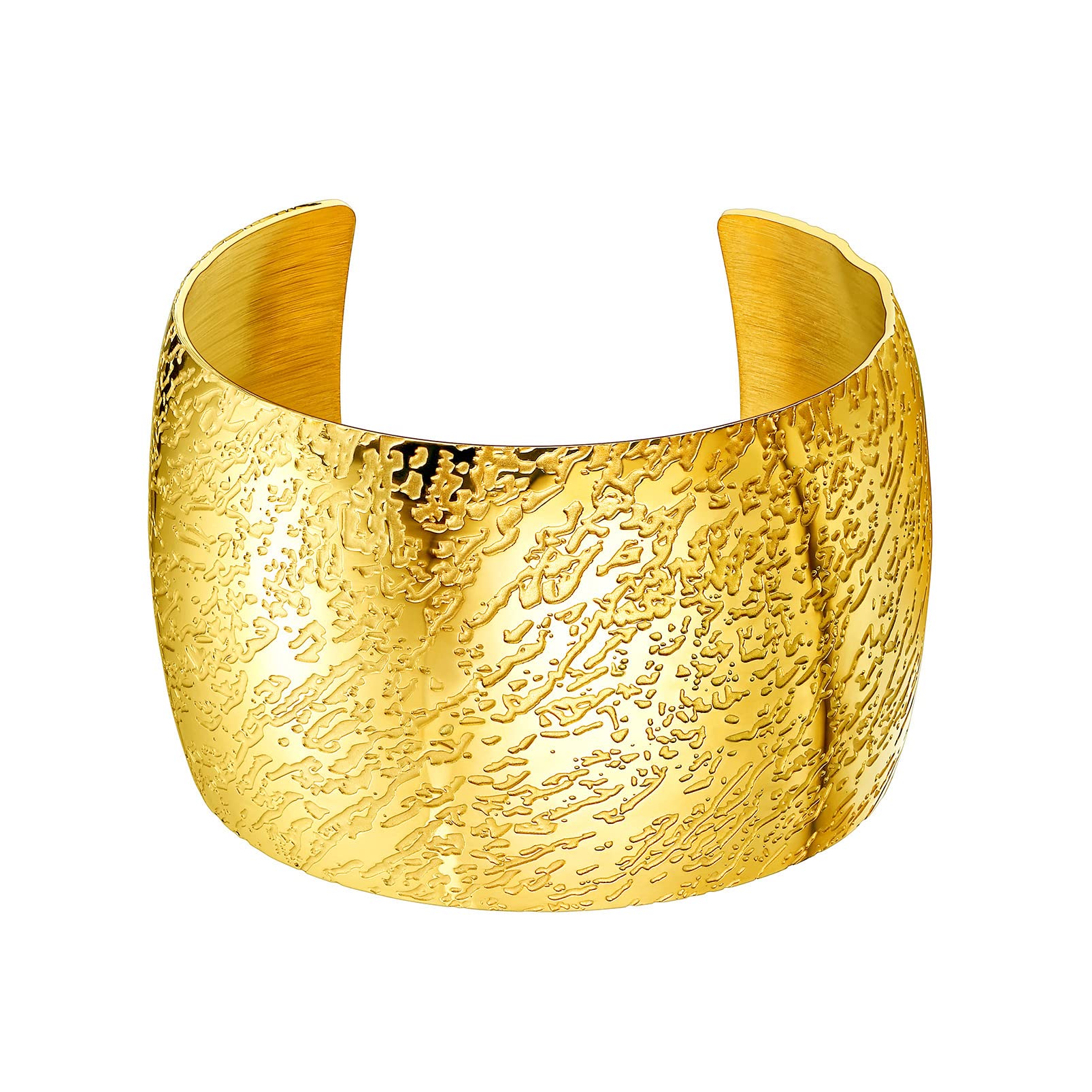 PROSTEELWomen Vintage Cuff Bracelet,Statement Bangle,Stainless Steel-Send Gift Box