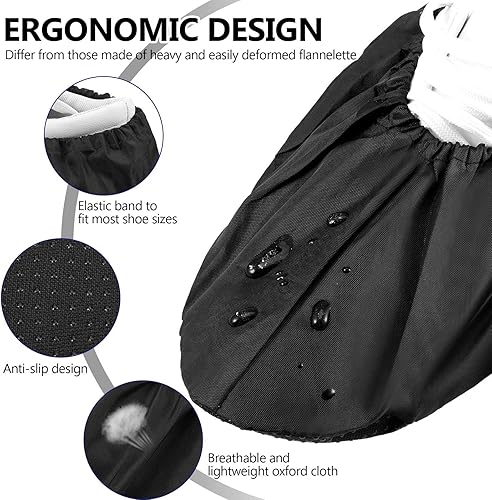Miniatura 2 de 12 pares de fundas reutilizables para zapatos, antideslizantes, impermeables, elásticas, cómodas, a prueba de polvo, lavables a máquina, para el