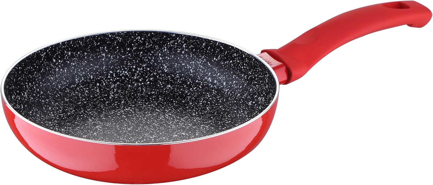 Bergner Bellini Red Frying pans pressed aluminum red 24x5.0 cm suitable for induction Amazon