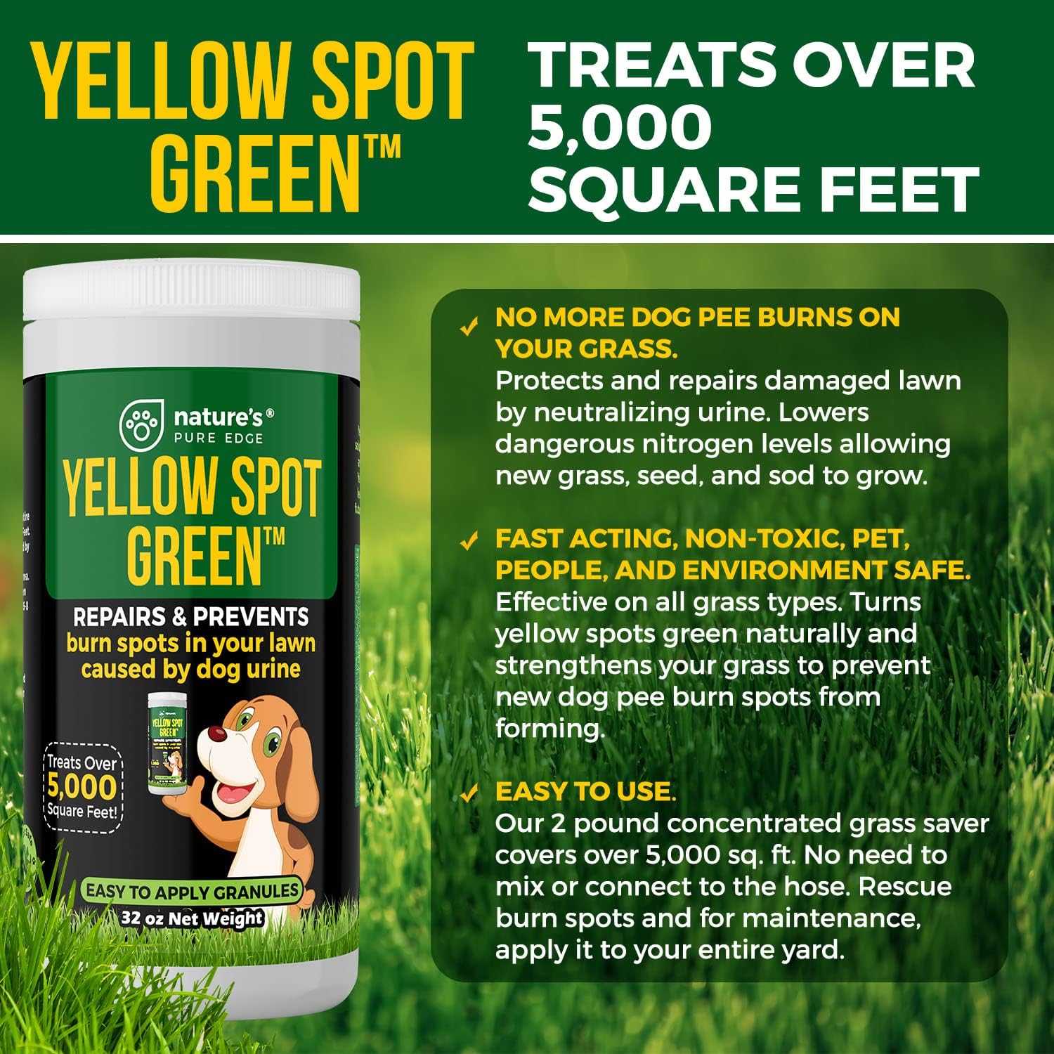 Nature's Pure Edge Yard Odor & Yellow Spot Fixer Bundle