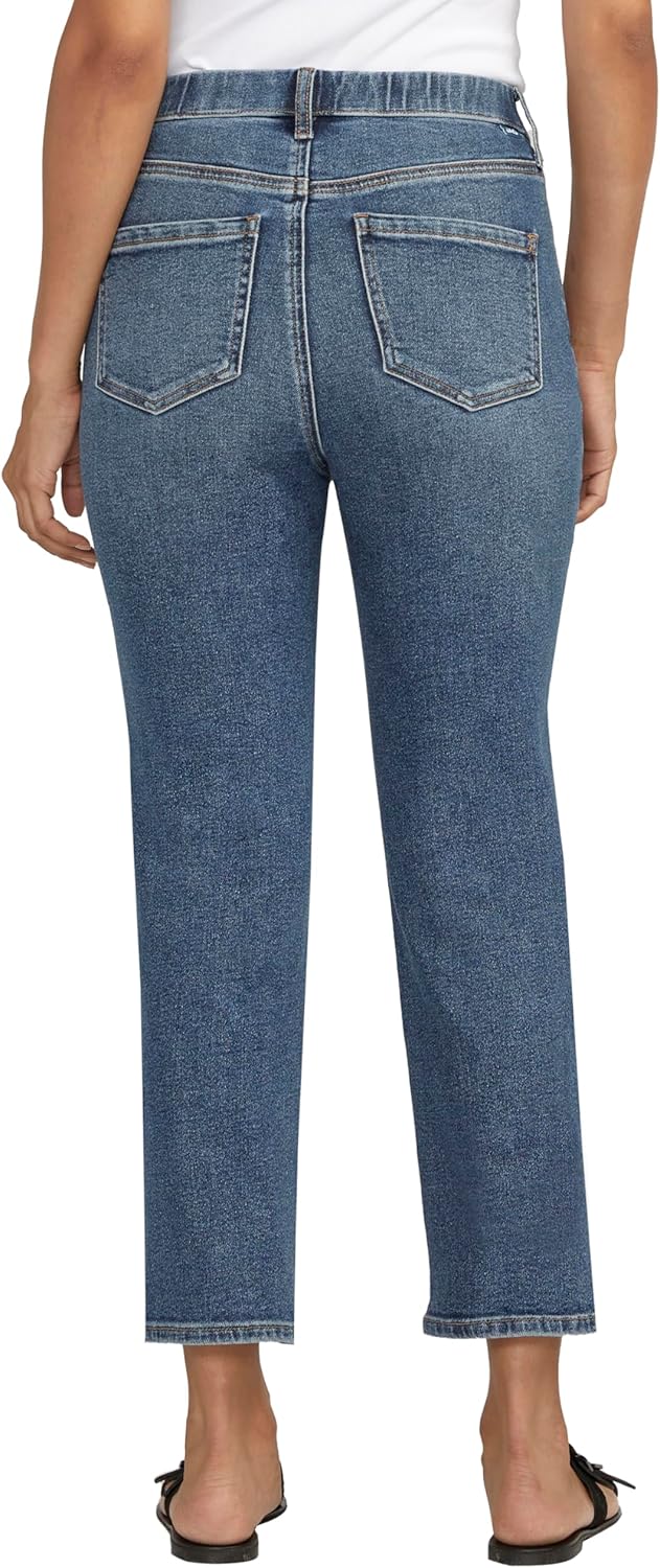 Jag Jeans Womens Valentina High Rise Straight Leg Pull-on Jeans - Legacy - Image 2