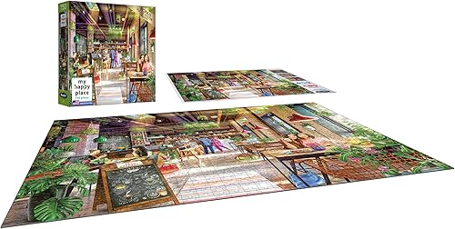 Miniatura 3 de RoseArt - My Happy Place - Neighborhood Cafe - Rompecabezas de 750 piezas para adultos