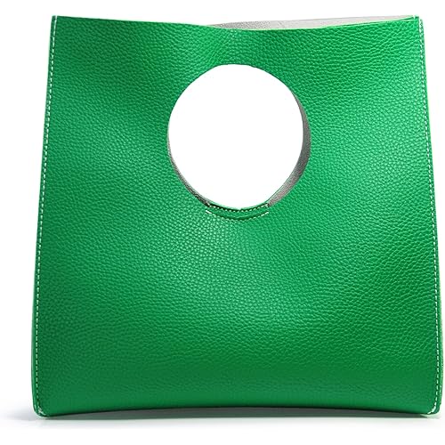 HOXIS Vintage Minimalist Style Soft Pu Leather Handbag Clutch Small Tote