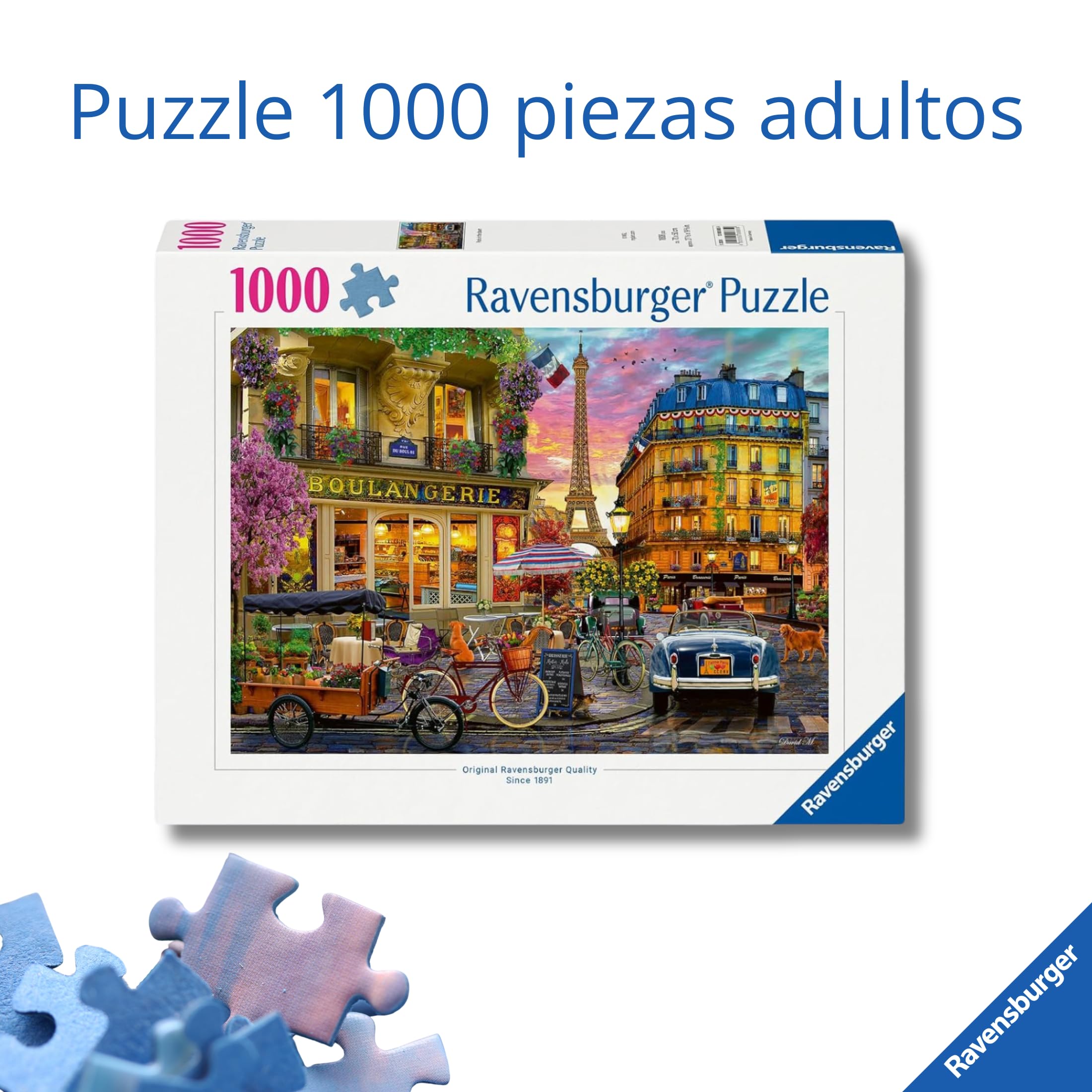 Ravensburger - Puzzle 1000 Piezas París| Puzzle Adultos | para Toda La Familia | 70x50 Cm | Rompecabezas Adultos | Regalo Dia del Padre — view 3