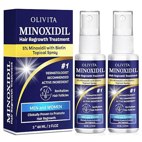 5% de minoxidil para hombres y mujeres Crecimiento del cabello Minoxidil Spray Suero de tratamiento de regeneración del cabello con biotina y romero
