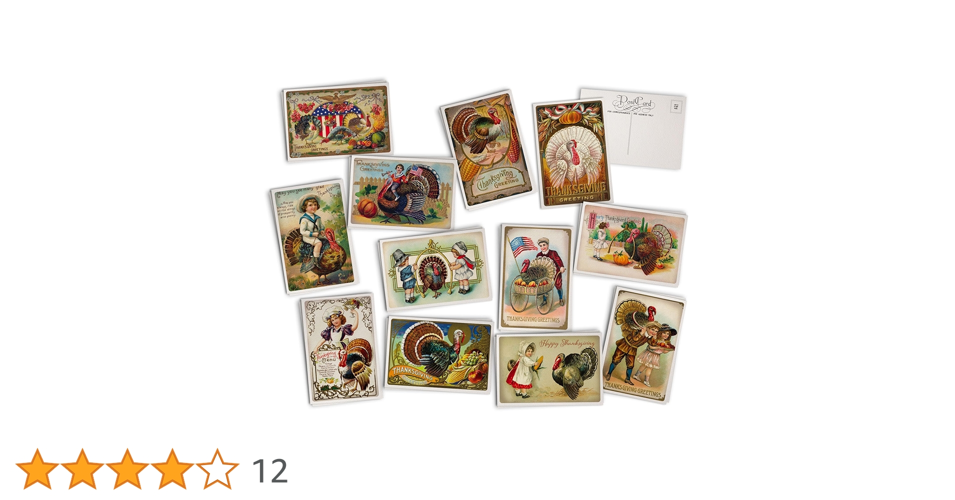 Amazon | Hill Valley Greetings アンティーク感謝祭 七面鳥ポスト