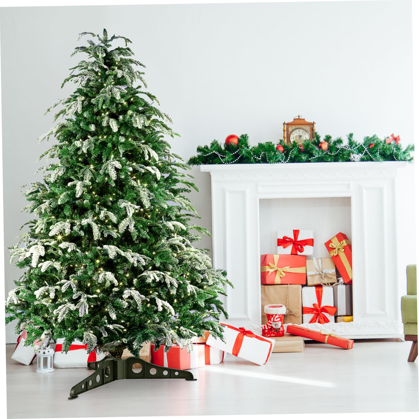 Amosfun Soporte para Árbol De Navidad 20 Cm Reemplazo De Patas De Plástico para Árbol De Navidad Soporte Universal para Árbol De Navidad Artificial Soporte De Base De Árbol Falso para