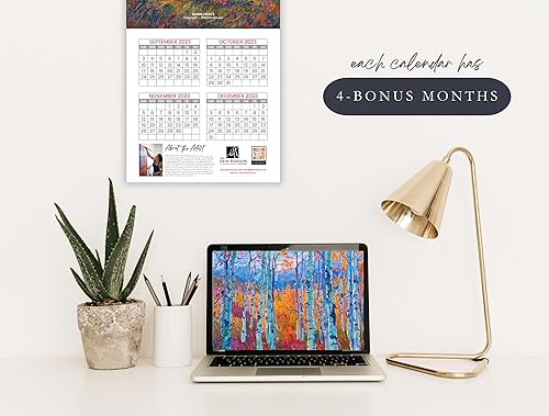 Miniatura 8 de Calendario Erin Hanson 2024 de paisajes costeros de California, bellas artes, calendario de pared grande con pinturas costeras impresionistas