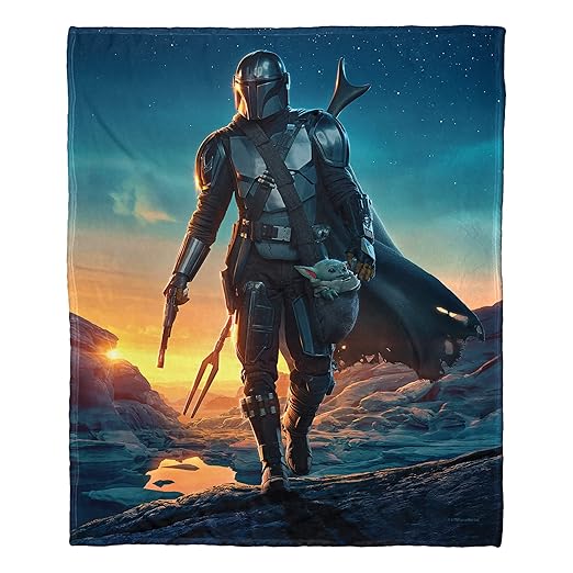 Northwest Star Wars - The Mandalorian Silk Touch Throw Blanket, 50