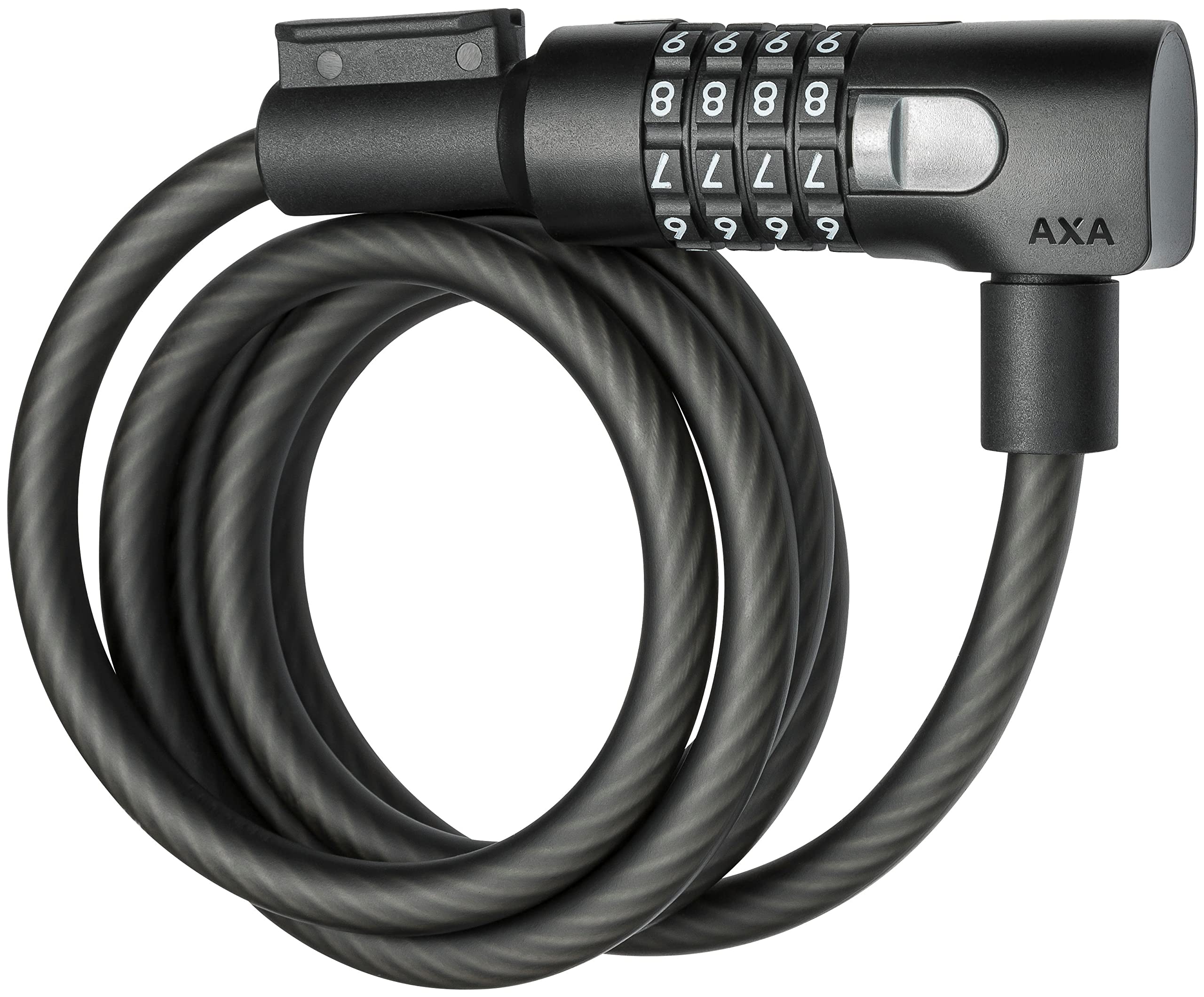 AXAUnisex – Adult's Code Kabelschloss Resolute C10-150 Cable Lock, Black, 150 cm lang
