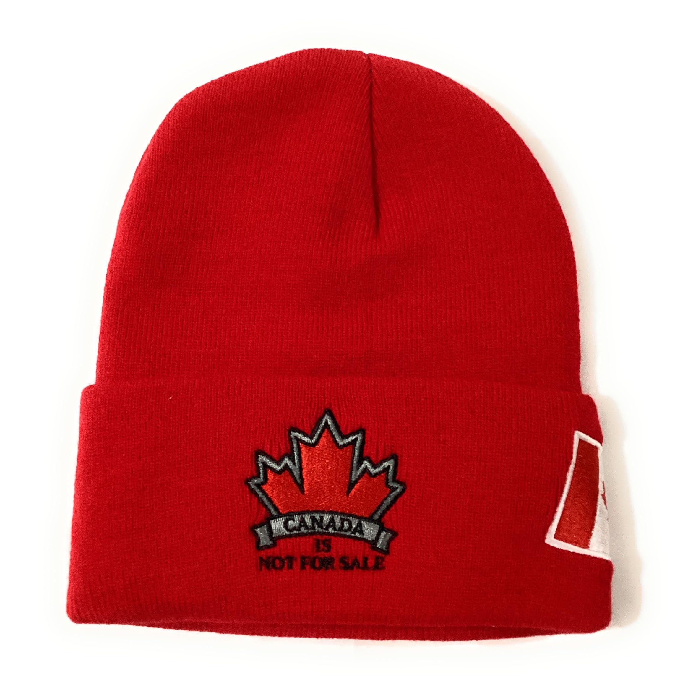 Patriotic Winter Toque for Men & Women – Warm Knit Beanie Hat, Acrylic Skull Cap, Cuffed Tuque for Cold Weather, Hunting.