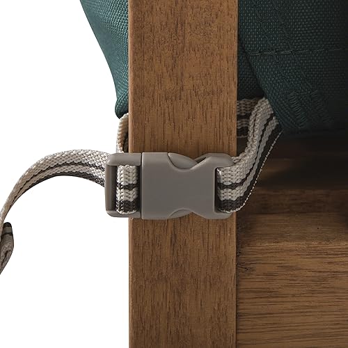 Miniatura 7 de Classic Accessories Ravenna - Cojín resistente al agua para silla de patio o sofá biplaza, 25 x 27 x 5 pulgadas, color verde mallard