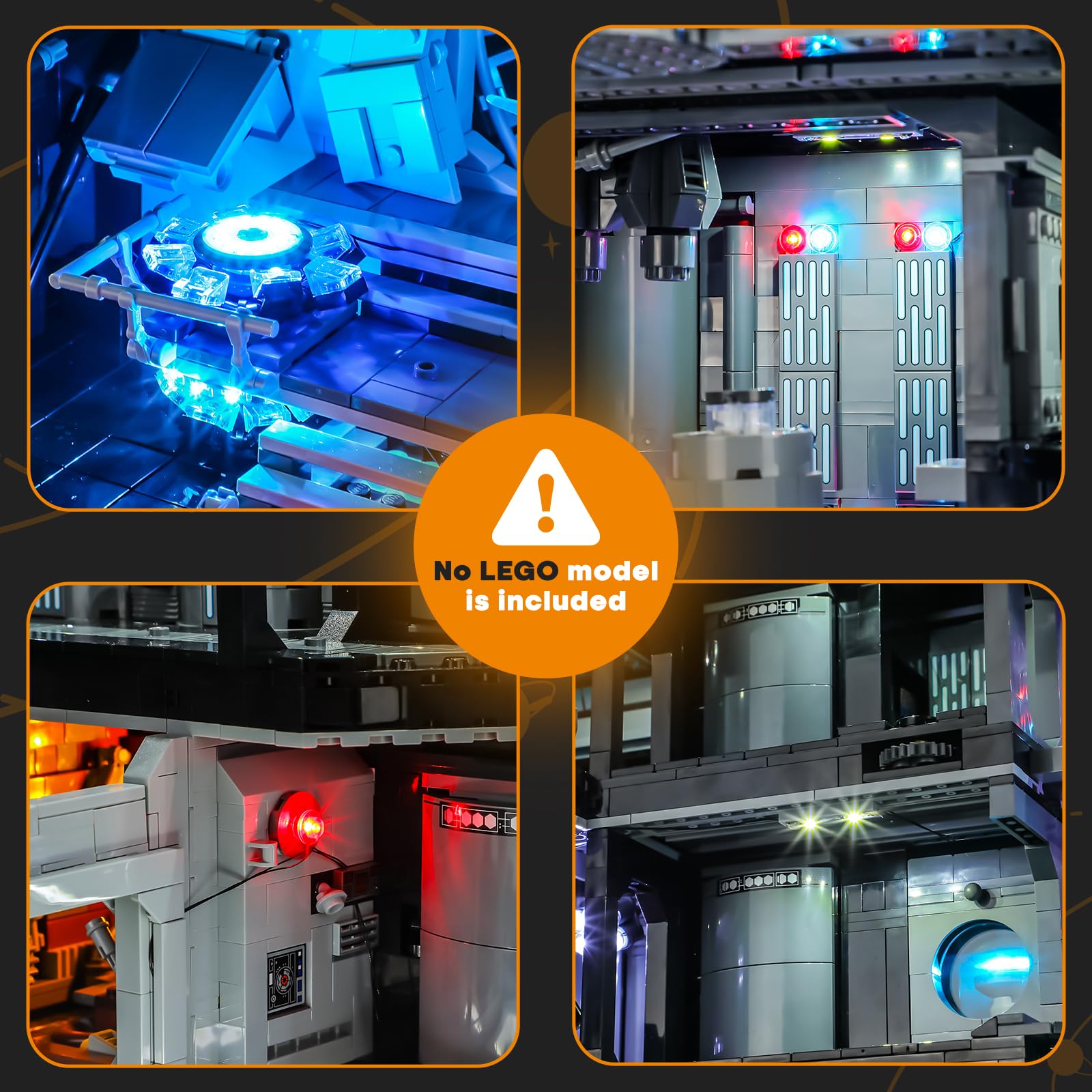 LIGHTAILING Jeu de Lumières pour Lego-75419 L'Étoile de la Mort - Installation Facile, câblage Discret, décoration d'intérieur et prêt à Offrir (modèle Non Inclus)