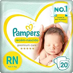 Fralda Pampers Premium Care RN - 20 fraldas