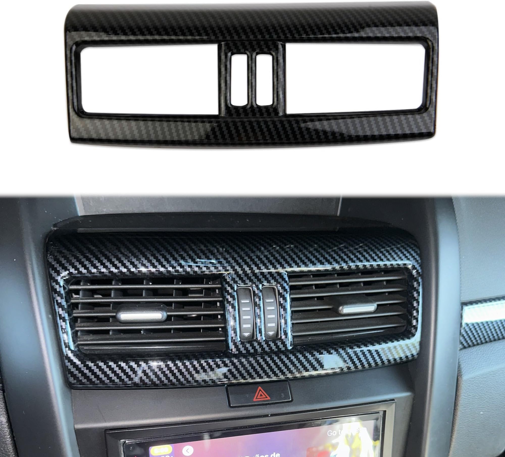 Korlot Carbon Fiber Style Center Console AC Vent Cover Trim Accessories for Pontiac G8