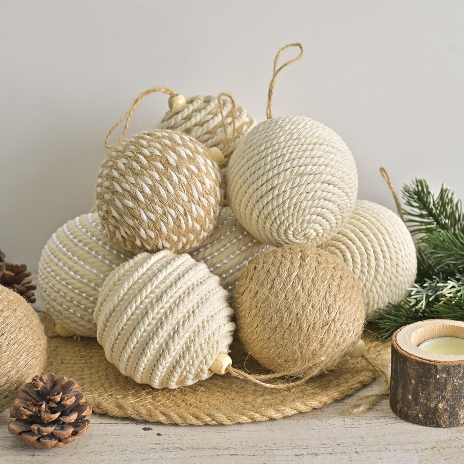 Boule de Noël, Ornement, 12 Décorations De Noël 8 Cm Diamètre À Suspendre for La Maison Décoration pour Sapin