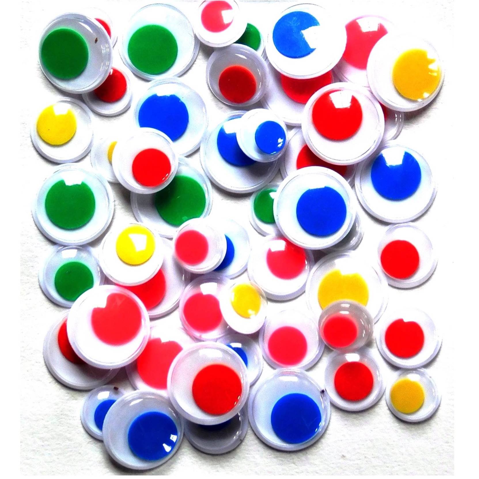 Creation Station CT1371 Peel and Stick Wiggle Eyes Coloured, 1